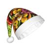 aabkjgfr Vegetable Fruit Print Adult Santa Hat,Soft And Comfortable Santa Hat,Suitable For New Year'S Holiday Parties,Indoors And Outdoors. view 2