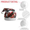aabkjgfr Lobster Print Adult Santa Hat,Soft And Comfortable Santa Hat,Suitable For New Year'S Holiday Parties,Indoors And Outdoors. view 4