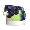 aabkjgfr Grape Print Adult Santa Hat,Soft And Comfortable Santa Hat,Suitable For New Year'S Holiday Parties,Indoors And Outdoors. view 1