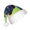 aabkjgfr Grape Print Adult Santa Hat,Soft And Comfortable Santa Hat,Suitable For New Year'S Holiday Parties,Indoors And Outdoors. view 2