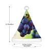 aabkjgfr Grape Print Adult Santa Hat,Soft And Comfortable Santa Hat,Suitable For New Year'S Holiday Parties,Indoors And Outdoors. view 3