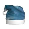 aabkjgfr Ocean Sea Wave Print Adult Santa Hat,Soft And Comfortable Santa Hat,Suitable For New Year'S Holiday Parties,Indoors And Outdoors. view 1