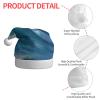 aabkjgfr Ocean Sea Wave Print Adult Santa Hat,Soft And Comfortable Santa Hat,Suitable For New Year'S Holiday Parties,Indoors And Outdoors. view 4