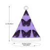 aabkjgfr Dreamlike Purple Butterfly Print Adult Santa Hat,Soft And Comfortable Santa Hat,Suitable For New Year'S Holiday Parties,Indoors And Outdoors. view 3
