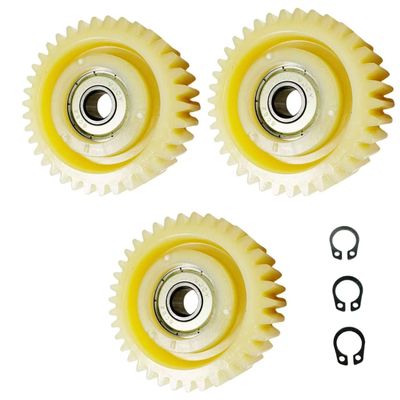 3-piece 36T nylon motor gear set, 47.5mm diameter, with bearings and nylon planetary gear flywheel. Suitable for 500W-1000W hub motors, electric mountain bikes, folding bikes, bicycles, and fat bikes