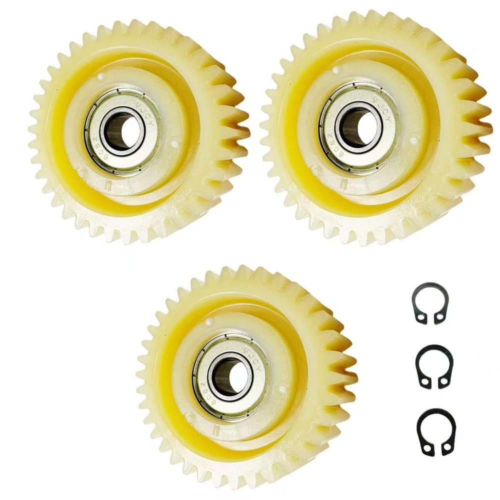 3-piece 36T nylon motor gear set, 47.5mm diameter, with bearings and nylon planetary gear flywheel. Suitable for 500W-1000W hub motors, electric mountain bikes, folding bikes, bicycles, and fat bikes