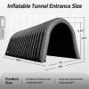 GR8FUN 24x10x10FT Inflatable Sports Tunnel Entrance Black with Blower, Event Giant Inflatable Tunnel Tent for Team Intros, Business Promotion, Trade Shows, Advertising & Exhibitions view 2