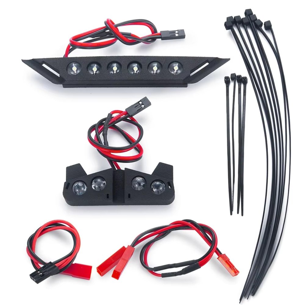 RC lights kit For Slash 4x4 2wd For Vxl Xl-5 1/10 3-5v Front Rear Lights Set Spotlight Bar Headlights Taillights Rc Crawler Car