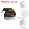 aabkjgfr Deer Bear Moose Print Adult Santa Hat,Soft And Comfortable Santa Hat,Suitable For New Year'S Holiday Parties,Indoors And Outdoors. view 4