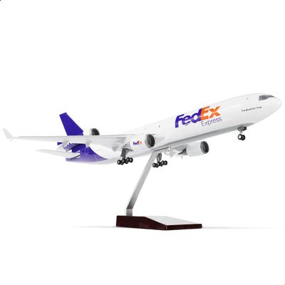 QIYUMOKE 1/130 Large Scale Compatible for FedEx MD-11 Airplane Model
