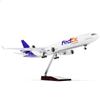 QIYUMOKE 1/130 Large Scale Compatible for FedEx MD-11 Airplane Model view 1