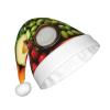 aabkjgfr Vegetable Fruit Print Adult Santa Hat,Soft And Comfortable Santa Hat,Suitable For New Year'S Holiday Parties,Indoors And Outdoors. view 2