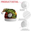 aabkjgfr Vegetable Fruit Print Adult Santa Hat,Soft And Comfortable Santa Hat,Suitable For New Year'S Holiday Parties,Indoors And Outdoors. view 4