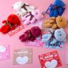 28 Pack Valentines Day Cards for Kids School with Plush Bears Toys Stuffed Animals, Valentines Day Gifts For Kids Classroom Exchange With 7 Designs Valentines Cards Party Favors view 4
