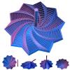 3D Printed Expanded Sensory Fidget Star,Stress-Relief Spinning Tower Toy with Handles,Sensory Toys for Adults & Teens,Honeycomb Whirling Spiral Design for ADHD & Stress Relief (Purple-Blue,L-25rings) view 1