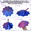 3D Printed Expanded Sensory Fidget Star,Stress-Relief Spinning Tower Toy with Handles,Sensory Toys for Adults & Teens,Honeycomb Whirling Spiral Design for ADHD & Stress Relief (Purple-Blue,L-25rings) view 3