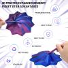 3D Printed Expanded Sensory Fidget Star,Stress-Relief Spinning Tower Toy with Handles,Sensory Toys for Adults & Teens,Honeycomb Whirling Spiral Design for ADHD & Stress Relief (Purple-Blue,L-25rings) view 4