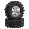 STMU (4PCS) RC 1.3 Aluminum Beadlock Wheels and Tires for 1/24 SCX24 1/18 TRX4M RC Crawler Cars (Tires and Wheels(black)) view 2