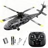 Actualia K200 Black Hawk RC Helicopter, 6CH Remote Control Helicopter Model with Optical Flow Positioning & Inverted Flight, Simulation Aerobatic Military Aircraft for Beginner view 1