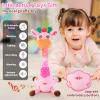 Emoin Dancing Talking Giraffe Toy for Baby Toddler, Dancing Giraffe Toy Singing Mimicking Recording Repeating What You Say with LED English Sing for Boys Girls Gift, 15 Second Recorde view 2
