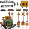 16Pcs Train Cake Topper Train Cake Decorations for Baby Shower Party Supplies view 1