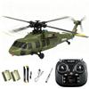 Actualia K200 Black Hawk RC Helicopter, 6CH Remote Control Helicopter Model with Optical Flow Positioning & Inverted Flight, Simulation Aerobatic Military Aircraft for Beginner view 1