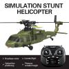 Actualia K200 Black Hawk RC Helicopter, 6CH Remote Control Helicopter Model with Optical Flow Positioning & Inverted Flight, Simulation Aerobatic Military Aircraft for Beginner view 2