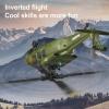 Actualia K200 Black Hawk RC Helicopter, 6CH Remote Control Helicopter Model with Optical Flow Positioning & Inverted Flight, Simulation Aerobatic Military Aircraft for Beginner view 4
