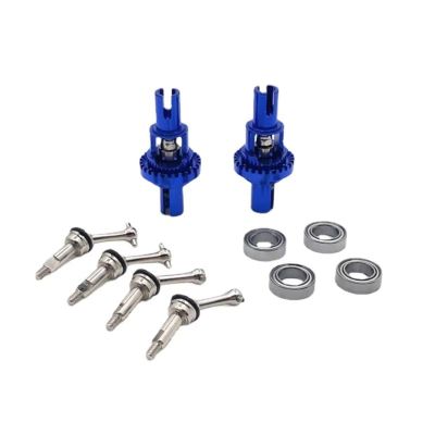 Rc Upgrades Parts For WLtoys 284131 For K969 K979 K989 K999 P929 P939 1/28 RC Car Spare Parts Metal Ball Differential Extended Drive Shaft(Blue)
