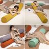 MUXXIAO Extra Large Cervical Body Pillow,Round Bolster Cushion Pregnancy Pillow for Side Sleeping Hugging,Ergonomic Support Pillow for Head Neck Back (Yellow,47.2in) view 4