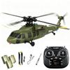 Actualia K200 Black Hawk RC Helicopter, 6CH Remote Control Helicopter Model with Optical Flow Positioning & Inverted Flight, Simulation Aerobatic Military Aircraft for Beginner view 1