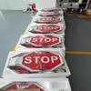18" LED Stop Sign for School Buses - Blinking Traffic Warning Sign, Waterproof Reflective Film, High Visibility for School Zones & Bus Lanes (12V) view 3