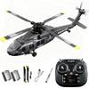 Actualia K200 Black Hawk RC Helicopter, 6CH Remote Control Helicopter Model with Optical Flow Positioning & Inverted Flight, Simulation Aerobatic Military Aircraft for Beginner view 1