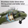 Actualia K200 Black Hawk RC Helicopter, 6CH Remote Control Helicopter Model with Optical Flow Positioning & Inverted Flight, Simulation Aerobatic Military Aircraft for Beginner view 4