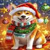 Corgis in Christmas Decorations 1000 Pieces Puzzle for Adults, Educational Intellectual Jigsaw Puzzle, Christmas Fantasy Puzzles for Adults Fun Game 20 * 28.8 Inch view 1