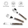 3-Piece Kids Silverware Set, Stainless Steel Reusable Children Safe Knife Spoon Fork Set With Storage Case Board Walk Stair Children Flatware Set For Kids Lunch Box view 3