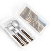 3-Piece Kids Silverware Set, Stainless Steel Reusable Children Safe Knife Spoon Fork Set With Storage Case Board Walk Stair Children Flatware Set For Kids Lunch Box view 4