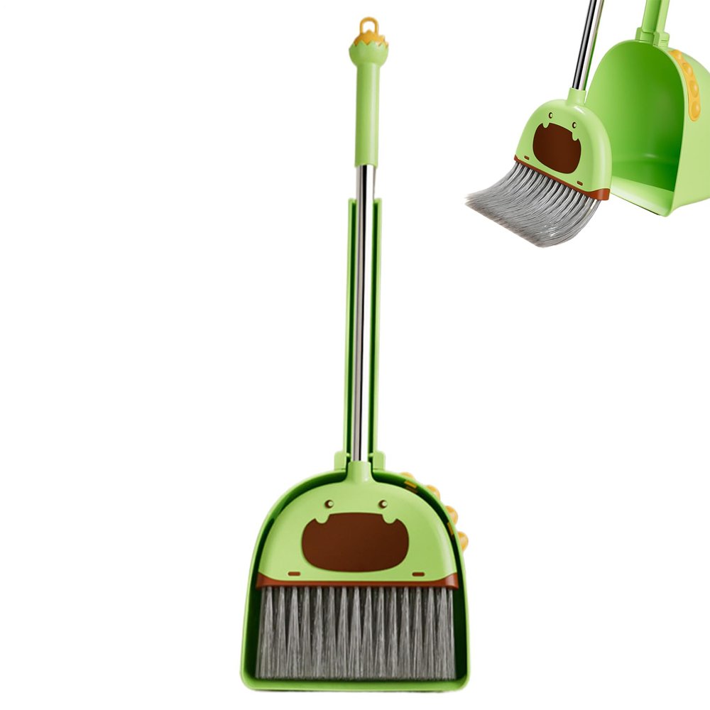 Kids Broom Kit Handheld Cleaning Combo, Play Set, Compact Dustpan Tools, Early Skill Learning | Lightweight Indoor Activity Gear, Perfect for Home Nursery Classroom Preschool