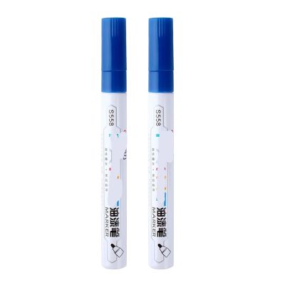 2 Piece Set RC Car Tire Paint Marker Pen Drawing Tool Set for RC Model Car(Blue 2pcs)
