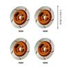 JunZheHub 4 Pieces RC Car Brake Disc Wheel Brake Disc Decoration Precision CNC Machined Metal Construction Upgrade Part Suitable for RC Car Maintenance, Gold view 2