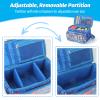 RZYLKA Carrying Case for Tonies Box 2 with Adjustable Dividers, Protective Storage Bag for Tonies Figures, Tonieplay Controller & Charger, Bag for Tonies Storage Compatible with Tonies Box 1(Blue) view 3
