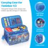 RZYLKA Carrying Case for Tonies Box 2 with Adjustable Dividers, Protective Storage Bag for Tonies Figures, Tonieplay Controller & Charger, Bag for Tonies Storage Compatible with Tonies Box 1(Blue) view 4