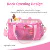 RZYLKA Carrying Case for Tonies Storage, Transparent Lid Bag for Tonies Box 2, Tonies Figures Characters, for Tonieplay Game Controller, Portable Storage Bag with Shoulder Strap and Handle Bar (Pink) view 3