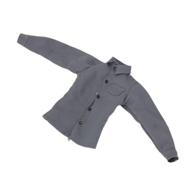 1:6 Scale Action Figure Shirt Doll Clothes Realistic Prop Fancy Dress Miniature Clothing for 12 inch Male Dolls Accessories, Dark Gray