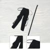 1:6 Scale Action Figure Clothes Miniature Clothing Pants and Belt Mini Doll Clothes Women Dress up for 12" Female Body Dolls, Black view 3