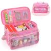 RZYLKA Carrying Case for Tonies Box 2 with Adjustable Dividers, Protective Storage Bag for Tonies Figures, Tonieplay Controller & Charger, Bag for Tonies Storage Compatible with Tonies Box 1(Pink) view 1