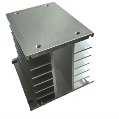 3 Phase Heat Sink 80 * 105 * 100mm for Solid State Relay Aluminum Heatsink(Silver)
