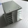 3 Phase Heat Sink 80 * 105 * 100mm for Solid State Relay Aluminum Heatsink(Silver) view 2