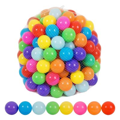 50Pcs Balls for Ball Pit, Colorful Play Pool Refill, Crush Proof Multipurpose Colorful Ball Pit Balls for Indoor Playpen, Kids Play Tent & Birthday Parties