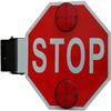 18" LED Flashing Stop Sign for School Buses - High Visibility Traffic Safety Light, Manual & Electric Operation, Side Mounted Red Sign (12V) view 1